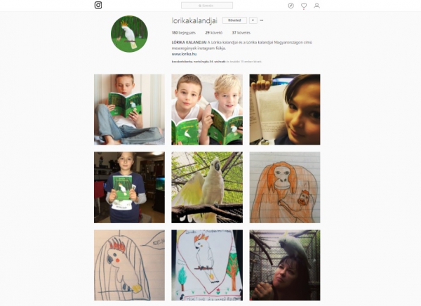 Lórika kalandjai az Instagramon is követhetők