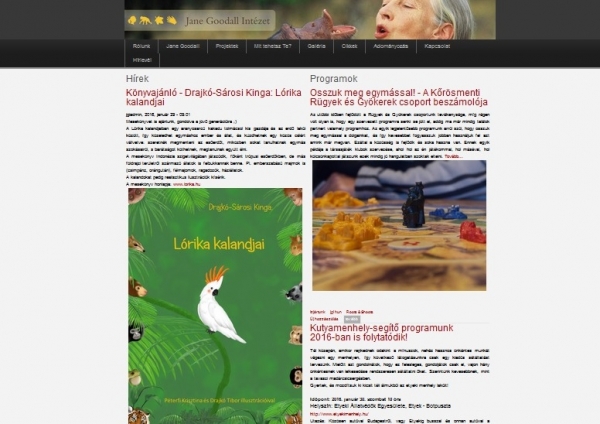 Lórika kalandjai a Jane Goodall Intézet honlapján!